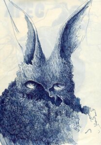 Rating: Safe Score: 0 Tags: ambiguous_gender blue_and_white blue_theme bust_portrait creepy_face e621 fur lagomorph leporid long_ears looking_at_viewer mammal melting monochrome mouthless noseless nude oratnir pen_(artwork) portrait rabbit scary simple_background solo text traditional_media_(artwork) white_background User: bunchy7s