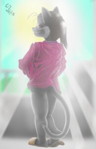 Rating: Questionable Score: 0 Tags: 2013 ambiguous_gender anthro black_body black_fur bottomless bright clothed clothing digital_media_(artwork) domestic_cat e621 felid feline felis full-length_portrait fur heart_symbol hi_res looking_at_viewer looking_back mammal minka portrait solo sun tail yoyofreakcj User: bunchy7s Rating: Questionable Score: 0 Tags: 2013 ambiguous_gender anthro black_body black_fur bottomless bright clothed clothing digital_media_(artwork) domestic_cat e621 felid feline felis full-length_portrait fur heart_symbol hi_res looking_at_viewer looking_back mammal minka portrait solo sun tail yoyofreakcj User: bunchy7s