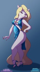 Rating: Safe Score: 0 Tags: 2013 animaniacs ankle_strap_heels anthro biped black_eyes blonde_hair blue_background blue_clothing blue_dress blue_footwear blue_high_heels blue_sandals breasts cleavage clothed clothing colored_nails creamytea dress e621 feet female footwear fur hair hi_res high_heeled_sandals high_heels hindpaw long_hair mammal minerva_mink mink mustelid musteline nails paws pink_nose pose red_nails sandals shoes simple_background slit_dress solo standing true_musteline warner_brothers white_body white_fur User: bunchy7s