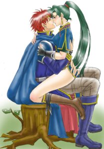 Rating: Explicit Score: 0 Tags: aozora_kyuuji blush boots couple eliwood_(fire_emblem) female fire_emblem fire_emblem:_the_blazing_blade gloves green_eyes green_hair imminent_kiss kissing legs long_hair lyn_(fire_emblem) lyndis_(fire_emblem) rule34 straddle thighs upright_straddle User: bunchy7s