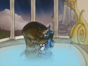 Rating: Explicit Score: 0 Tags: black_hair draenei gay kissing male male_draenei male_focus male_only rule34 size_difference tauren world_of_warcraft yaoi User: bunchy7s