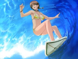 Rating: Questionable Score: 0 Tags: 1girls boin bra bracelet braid breasts brown_hair dutch_angle female female_only game_cg happoubi_jin happy human jewelry kuouzumiaiginsusutakeizumonokamimeichoujin_mika mizugi ocean open_mouth resort_boin rule34 shitapai side-tie_bikini smile solo striped striped_bikini surfboard twin_braids underboob water User: bunchy7s