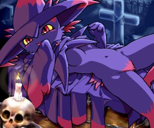 Rating: Questionable Score: 0 Tags: 4_fingers 6:5 aliasing alternative_fashion anthro biped blush bone breasts cemetery detailed_background digital_media_(artwork) e621 featureless_breasts featureless_crotch female fingers fur g-sun generation_4_pokemon goth iris looking_at_viewer lying magenta_body medium_breasts mismagius monotone_breasts multicolored_body navel nintendo nude oekaki on_back pink_blush pink_body pink_fur pokemon pokemon_(species) pokemorph portrait pseudo_clothing pseudo_hat pseudo_headwear pubes pupils purple_body purple_breasts purple_fur red_eyes shaded skull solo three-quarter_portrait two_tone_body yellow_sclera User: bunchy7s
