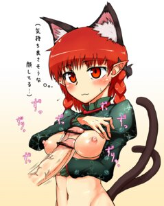 Rating: Explicit Score: 0 Tags: :3 animal_ears blush braid breasts bust cat_ears cat_tail censored female fur keta_(psychetangle) keta_icetea long_hair magic_penis male multi_tail navel nipples penis red_hair rin_kaenbyou rule34 shirt_lift simple_background solo tail touhou translation_request twin_braids User: bunchy7s