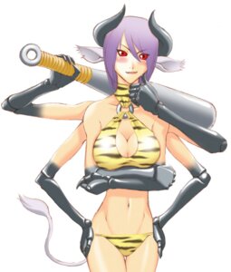 Rating: Questionable Score: 0 Tags: 6_arms animal_humanoid big_breasts blush breasts cleavage clothed clothing e621 female hair horn humanoid looking_at_viewer mammal midriff multi_arm multi_limb okayado purple_hair red_eyes simple_background skimpy solo tail unknown_species weapon what white_background User: bunchy7s