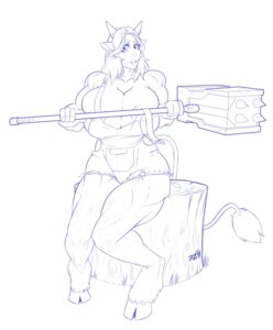 Rating: Questionable Score: 0 Tags: anthro big_breasts bovid bovine breasts clothing corruption_of_champions e621 female hammer hooves huge_breasts line_art mammal marble_(coc) maul muscular muscular_female overalls overalls_only pzero shirtless simple_background sitting sitting_on_stump solo tail tail_tuft tools tree_stump tuft white_background wide_hips User: bunchy7s