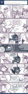 Rating: Safe Score: 0 Tags: 2013 ask_blog black_and_white comic crown cutie_mark derpy_hooves_(mlp) dialogue e621 english_text equid equine eyes_closed feathered_wings feathers female feral friendship_is_magic fur group hair hasbro headgear hi_res horn john_joseco mammal monochrome my_little_pony mythological_creature mythological_equine mythology open_mouth pegasus princess princess_celestia_(mlp) princess_luna_(mlp) quadruped royalty signature simple_background smile tail text tumblr twilight_sparkle_(mlp) white_background winged_unicorn wings User: bunchy7s