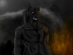 Rating: Safe Score: 0 Tags: 4:3 anthro black_body black_fur canid canine canis e621 empty_eyes fire front_view fur male mammal nakar night nude outside shadowbane sky smoke solo teeth white_eyes wolf User: bunchy7s