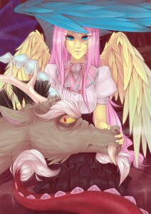 Rating: Safe Score: 0 Tags: 2014 alternative_fashion antlers black_hair blouse blue_eyes bottomwear chimera clothing discord_(mlp) draconequus duo e621 fangs feathered_wings feathers female fluttershy_(mlp) friendship_is_magic frilly hair hasbro hi_res horn humanoid j-fashion lolita_(fashion) looking_at_viewer male missangest my_little_pony mythology pink_hair red_eyes scales sitting skirt teeth topwear white_hair winged_humanoid wings yellow_body yellow_feathers User: bunchy7s