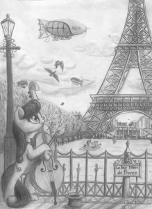Rating: Safe Score: 0 Tags: 2014 aircraft airship bow_(feature) bow_(stringed_instrument) bow_tie bowed_string_instrument cello clothing cutie_mark e621 earth_pony eiffel_tower equid equine female feral friendship_is_magic graphite_(artwork) greyscale group hair hasbro hat headgear headwear hi_res horse long_hair mammal monochrome musical_instrument musician my_little_pony niegelvonwolf octavia_(mlp) paris pony real_world solo_focus string_instrument top_hat traditional_media_(artwork) vehicle User: bunchy7s