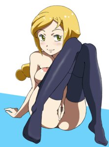 Rating: Explicit Score: 0 Tags: black_legwear blonde_hair blush breasts censored female gundam gundam_age large_breasts naked_thighhighs nipples nude ponytail pussy rule34 sitting smile solo thighhighs tied_hair wendy_hertz yellow_eyes User: bunchy7s