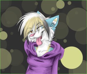 Rating: Safe Score: 0 Tags: anthro blue_body blue_eyes blue_fur blue_inner_ear_fluff border breasts brown_eyes canid canine clothed clothing e621 eyebrows female fur green_border hair heterochromia hoodie inner_ear_fluff lynnosaurus mammal multicolored_body multicolored_fur multicolored_hair open_mouth pink_nose pink_tongue shirt small_breasts solo tongue tongue_out topwear tuft white_hair User: bunchy7s
