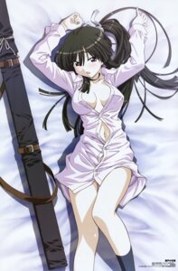 Rating: Questionable Score: 0 Tags: black_hair blush bottomless dress_shirt female footwear high_resolution morita_kazuaki navel official_art open_clothes open_shirt ponytail rule34 seto_no_hanayome shiranui_akeno shirt socks solo tied_hair User: bunchy7s