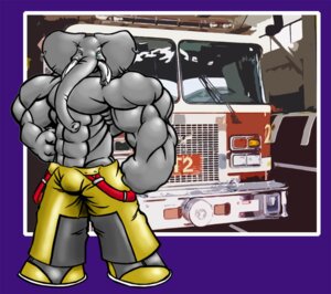 Rating: Questionable Score: 0 Tags: anthro biped blunted_horn bulge clothed clothing e621 ear_piercing elephant elephantid fire_engine firefighter green_eyes horn looking_at_viewer male mammal muscular muscular_anthro muscular_male piercing proboscidean proboscis_(anatomy) solo standing tkc2021 truck trunk_(anatomy) turnout_gear tusks vehicle User: bunchy7s