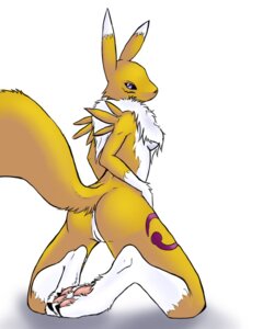 Rating: Explicit Score: 0 Tags: 4:5 anthro anus bandai_namco biped black_sclera blue_eyes breasts butt canid canine chest_tuft digimon digimon_(species) e621 facial_markings feet female fur genitals head_markings hindpaw kitsune_nyx kneeling mammal markings nude pawpads paws renamon simple_background solo tail tuft vulva white_background white_body white_fur yellow_body yellow_fur User: bunchy7s