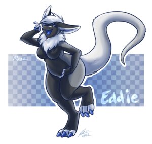 Rating: Safe Score: 0 Tags: 2012 anthro blue_eyes breasts digital_media_(artwork) e621 ear_piercing eddie_(dessy) female hybrid mammal onnanoko piercing shaded slightly_chubby solo tail User: bunchy7s