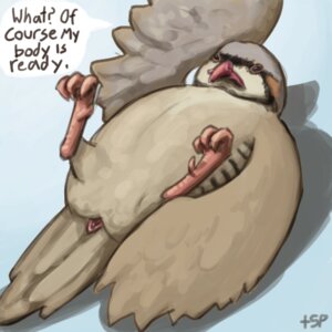 Rating: Explicit Score: 0 Tags: 1:1 ambiguous_gender animal_genitalia avian avian_butt beak bird black_eyes brown_body brown_feathers chukar cloaca e621 english_text feathered_wings feathers feral galliform genitals hatoful_boyfriend low_res lying on_back partridge plus5pencil presenting shuu_iwamine simple_background slightly_chubby solo text wings User: bunchy7s