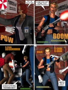 Rating: Questionable Score: 0 Tags: 2girls 3d briaeros clothed_female comic crossover dana_scully eastern_and_western_character female jill_valentine resident_evil rule34 tagme x-files User: bunchy7s