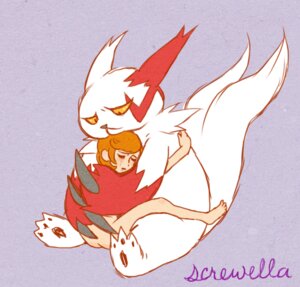 Rating: Explicit Score: 0 Tags: :< bodily_fluids claws crying duo e621 eyes_closed female feral generation_3_pokemon hair hug human interspecies male mammal nintendo nude orange_hair pawpads paws pokemon pokemon_(species) pokephilia screwella simple_background size_difference slightly_chubby tears yellow_eyes zangoose User: bunchy7s