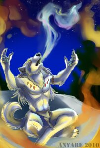 Rating: Safe Score: 0 Tags: 2010 anthro anyare bottomwear canid canine canis chest_tuft claws clothed clothing crossed_legs digital_media_(artwork) duo e621 front_view fur loincloth magic magic_user male mammal muscular night outside pecs rock shaman sitting sky solo_focus spirit star starry_sky tail toe_claws topless tribal_spellcaster tuft white_body white_fur wolf User: bunchy7s