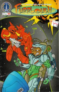 Rating: Safe Score: 0 Tags: 2000 anthro armor canid canine clothed clothing cockpit comic comic_book_cover cover darin_brown duo e621 furrlough gun machine male mammal mecha pilot radio_comix ranged_weapon robot science_fiction space spacesuit teeth weapon User: bunchy7s