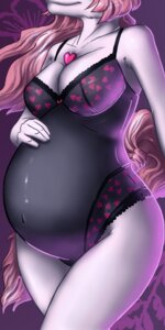 Rating: Safe Score: 0 Tags: 1:2 anthro bellecandie belly big_belly bodysuit canid canine clothing e621 female fox hair hand_on_belly heart_symbol hi_res jewelry lady_snakebite lingerie mammal necklace pink_hair pregnant pregnant_anthro pregnant_female skinsuit smile solo tail teddy_(clothing) tight_clothing User: bunchy7s