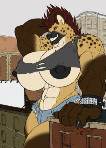 Rating: Questionable Score: 0 Tags: abs anthro biceps big_breasts biped black_nipples bottomwear breasts clothing colored denim denim_clothing digital_media_(artwork) e621 female female_anthro gideon huge_breasts hyena macro macro_anthro macro_female mammal muscular muscular_anthro muscular_female nipple_slip nipples shorts solo spotted_hyena tomboy User: bunchy7s