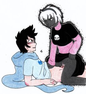 Rating: Explicit Score: 0 Tags: 1boy 1girls black_hair black_skin blush breasts clothing female glasses god_tier_outfit grimdark hairband homestuck john_egbert male ms_paint_adventures pandemoniumincarnate penis pussy rose_lalonde rule34 short_hair skirt_lift source_request straight tongue tongue_out vaginal_penetration white_background white_hair white_skin User: bunchy7s