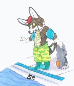 Rating: Safe Score: 0 Tags: 2011 ambiguous_gender anthro canid canine canis clothed clothing corgidile crocodile crocodilian disney domestic_dog duo e621 eeyore femur_(kairithekat) feral herding_dog hybrid kairithekat male mammal pastoral_dog plushie reptile scalie simple_background swimming_pool tail topless water welsh_corgi white_background winnie_the_pooh_(franchise) User: bunchy7s