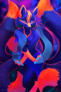 Rating: Safe Score: 0 Tags: 2:3 animated animated_gif anthro black_nose breasts canid canine covering covering_self dreamspinner e621 epilepsy_warning female fox fur hair looking_at_viewer mammal molly_fullin multi_tail multicolored_body multicolored_fur rainbow_body rainbow_fur short_playtime smile solo sparklefur tail thea third-party_edit User: bunchy7s