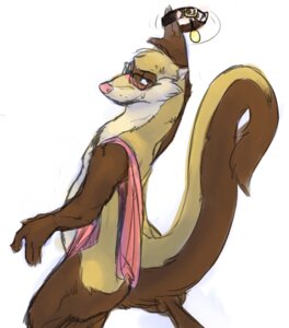 Rating: Questionable Score: 0 Tags: avoid_posting bedroom_eyes collar conditional_dnp domestic_ferret e621 half-closed_eyes looking_at_viewer male mammal mustelid musteline narrowed_eyes raz_ferroo razbuckner seductive smile smirk solo tail teasing towel towel_on_shoulder true_musteline weasel User: bunchy7s