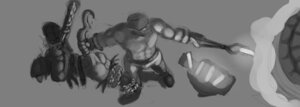 Rating: Questionable Score: 0 Tags: anthro argonian bound branding_iron duo e621 hot_iron imminent_torture male microsoft monochrome murskahammas reptile scalie the_elder_scrolls User: bunchy7s