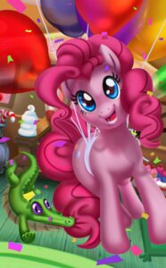 Rating: Safe Score: 0 Tags: 2012 alligator alligatorid ambiguous_gender attached_to_balloon balloon blue_eyes cake candy candy_cane confetti crocodilian cupcake cutie_mark dessert detailed_background duo e621 earth_pony equid equine female feral flying food friendship_is_magic fur green_body gummy_(mlp) hair hasbro horse inflatable looking_at_viewer mammal mewpan my_little_pony open_mouth pink_body pink_fur pink_hair pinkie_pie_(mlp) pony purple_eyes quadruped reptile scalie smile tail User: bunchy7s