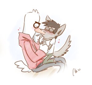 Rating: Safe Score: 0 Tags: american_opossum anthro australian_possum avian bird blush brushtail_possum cartoon_network chad_(regular_show) clothing digital_media_(artwork) duo e621 eyes_closed eyewear glasses hair heart_symbol jeremy_(regular_show) jewelry kissing male male/male mammal marsupial necklace ostrich ratite re-sublimity-kun regular_show simple_background tail white_background User: bunchy7s