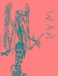 Rating: Explicit Score: 0 Tags: belt biblical blood bow_(weapon) braids copyright_request crown crucifix female fire fishnets monochrome monster monster_girl rule34 wings User: bunchy7s