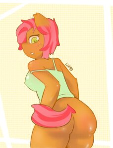 Rating: Questionable Score: 0 Tags: anthro anthrofied babs_seed_(mlp) bottomless clothed clothing e621 earth_pony equid equine female freckles friendship_is_magic hasbro hi_res horse lumo mammal my_little_pony pony solo tail User: bunchy7s