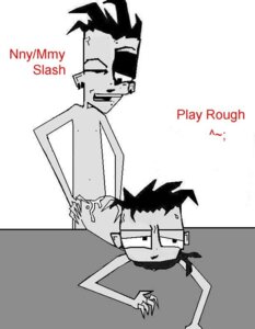 Rating: Explicit Score: 0 Tags: 2boys anal anal_penetration anal_sex artist_request ass cum_on_ass fucked_from_behind gay gay_sex jhonen_vasquez jimmy johnny_the_homicidal_maniac male male_only mmy naked naked_male nny rule34 tied_mouth yaoi User: bunchy7s