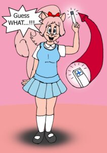Rating: Questionable Score: 0 Tags: accessory anthro biped bottomwear bow_ribbon clothed clothing e621 female fluffy fluffy_tail footwear hair hair_accessory hair_bow hair_ribbon kaytiedid legwear mammal mary_janes pink_hair ponytail pregnancy_test pregnant pregnant_female ribbons rodent sciurid shoes skirt socks solo tail tree_squirrel whitesqrlgrl young User: bunchy7s