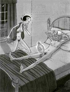 Rating: Explicit Score: 0 Tags: anchor anchor_tattoo bed big_forearms black_and_white breasts erection female hairy_pussy laying_on_back male muscular muscular_penis nervous nude olive_oyl penis penis_tattoo popeye popeye_(series) pussy rule34 sailor sailor_hat sweating tagme what User: bunchy7s