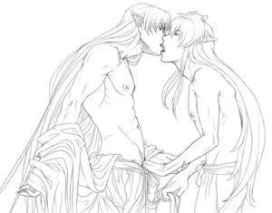 Rating: Explicit Score: 0 Tags: 2boys animal_ears bare_chest bishonen brother brothers claws demon dog_ears gay incest inuyasha inuyasha_(character) kissing long-haired_male long_hair male male_only pointy_ears rule34 sesshoumaru toned toned_male topless undressing white_hair yaoi zyephen User: bunchy7s