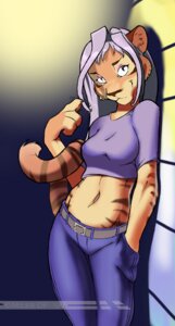 Rating: Safe Score: 0 Tags: 4_fingers against_surface against_wall anthro arms_by_side belt bent_arm bottomwear breasts brown_body brown_fur clothed clothing denim denim_bottomwear denim_clothing e621 felid female fingers front_view fur hand_in_pocket jeans k'sharra leaning leaning_backward legs_together looking_at_viewer mammal midriff miles_df navel orange_body orange_fur pantherine pants pockets shirt simple_background solo straight_arm straight_legs stripes tail tail_around_arm tiger topwear User: bunchy7s