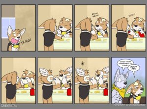 Rating: Safe Score: 0 Tags: alpha_channel anthro bandage black_body black_fur border brown_body brown_fur canid canine canis clothing collar comic dialogue domestic_dog duo e621 english_text fox_(housepets!) fur grey_body grey_fur herding_dog housepets! humor kerchief king_(housepets!) male mammal pastoral_dog rick_griffin scarf shaved shaving text tired transparent_border welsh_corgi what white_body white_fur User: bunchy7s