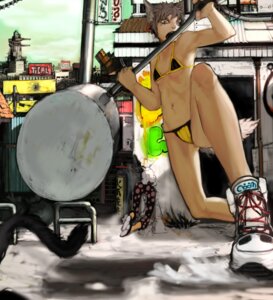 Rating: Questionable Score: 0 Tags: amazing_background animal_humanoid arachnid arthropod battle bikini breasts canid canid_humanoid canine canine_humanoid canis chasing city cityscape clothed clothing day detailed detailed_background digital_media_(artwork) dog_humanoid domestic_cat domestic_dog e621 felid feline felis female fight footwear foreshortening giant_hammer group hammer holding_hammer holding_object holding_tool humanoid low-angle_view mammal mammal_humanoid maul outside shoes sirosir skimpy small_breasts sneakers solo_focus spider swimwear through_wall tools toony two-piece_swimsuit urban User: bunchy7s