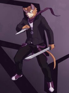 Rating: Safe Score: 0 Tags: belt bondage_pants bottomwear clothed clothing e621 felid footwear fully_clothed jacket knife male mammal melee_weapon pants scarf shoes solo sword tail topwear tsukigata_rossi weapon User: bunchy7s Rating: Safe Score: 0 Tags: belt bondage_pants bottomwear clothed clothing e621 felid footwear fully_clothed jacket knife male mammal melee_weapon pants scarf shoes solo sword tail topwear tsukigata_rossi weapon User: bunchy7s