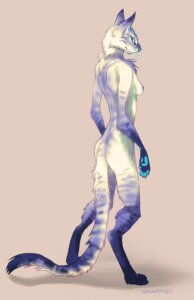 Rating: Questionable Score: 0 Tags: anthro biped blue_eyes breasts claws digitigrade domestic_cat e621 feet felid feline felis female hindpaw lavacat looking_at_viewer looking_back mammal nipples nude paws simple_background smile smirk solo standing tail User: bunchy7s