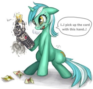 Rating: Safe Score: 0 Tags: 2012 amber_eyes bodily_fluids card cutie_mark e621 english_text equid equine female feral friendship_is_magic hair hasbro heatboom hi_res holding_card holding_object holding_single_card horn lyra_heartstrings_(mlp) machine mammal multicolored_hair my_little_pony mythological_creature mythological_equine mythology simple_background solo sweat tail text tongue two_tone_hair unicorn white_background User: bunchy7s