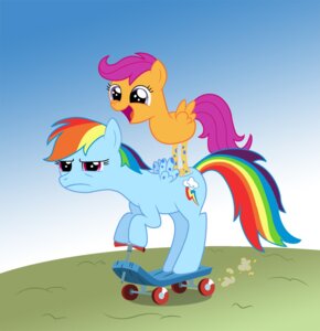 Rating: Safe Score: 0 Tags: angry avian bird blue_body blue_feathers blue_fur chicken cutie_mark detailed_background duo e621 equid equine feathered_wings feathers female feral friendship_is_magic fur galliform hair hasbro mammal multicolored_hair multicolored_tail my_little_pony mythological_creature mythological_equine mythology ohthatandy pegasus phasianid poison_joke rainbow_dash_(mlp) rainbow_hair rainbow_tail scootaloo_(mlp) scooter tail toony what wings young young_feral User: bunchy7s
