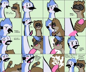 Rating: Explicit Score: 0 Tags: anal anal_penetration anthro avian beak bird blue_body blue_jay blush bodily_fluids brown_body brown_fur butt cartoon_network comic corvid cum cum_in_ass cum_in_mouth cum_inside cum_on_butt cum_on_face cumshot dialogue duo e621 ejaculation english_text erection exclamation_point eyes_closed fellatio fur genital_fluids genitals handjob humor interspecies jay_(bird) kissing male male/male male_penetrated male_penetrating male_penetrating_male mammal mordecai_(regular_show) nervous new_world_jay open_mouth oral oral_penetration orgasm oscine passerine penetration penile penis procyonid profanity question_mark raccoon regular_show rigby_(regular_show) sex stated_homosexuality stated_sexuality sweat tail text tongue unknown_artist User: bunchy7s