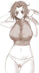 Rating: Questionable Score: 0 Tags: 1girls bare_legs bottomless breasts code_geass female kallen_stadtfeld monochrome no_pants panties pointy_chin rule34 short_hair sleeveless sleeveless_turtleneck solo thigh_gap thighs turtleneck underwear white_panties wide_hips User: bunchy7s