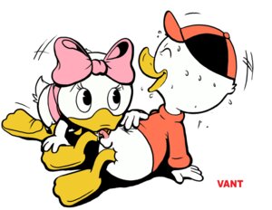 Rating: Explicit Score: 0 Tags: anthro avian balls disney duck ducktales female furry huey_duck male penis rule34 testicles vant webby_vanderquack white_background User: bunchy7s